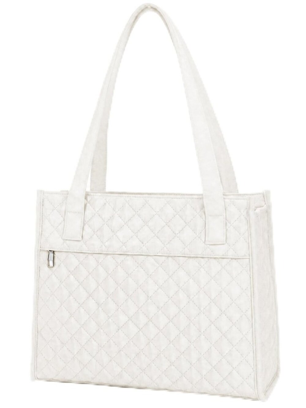 Tote Bag for Women, Lightweight Quilted Puffer Tote Bag with Compartments